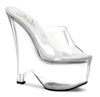Crystal Icon Platform Mules