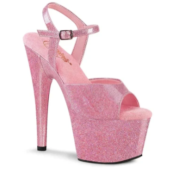 Blush Stardust Platform Heels