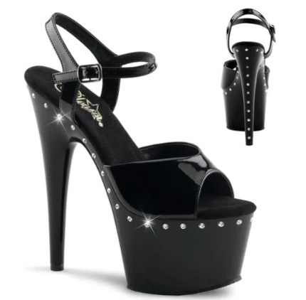Noir Luxe Platform Heels